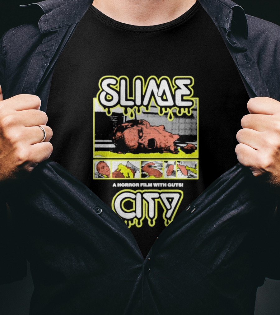 Slime City A Horror Film With Guts Graphic Novel Style Horror T-Shirt