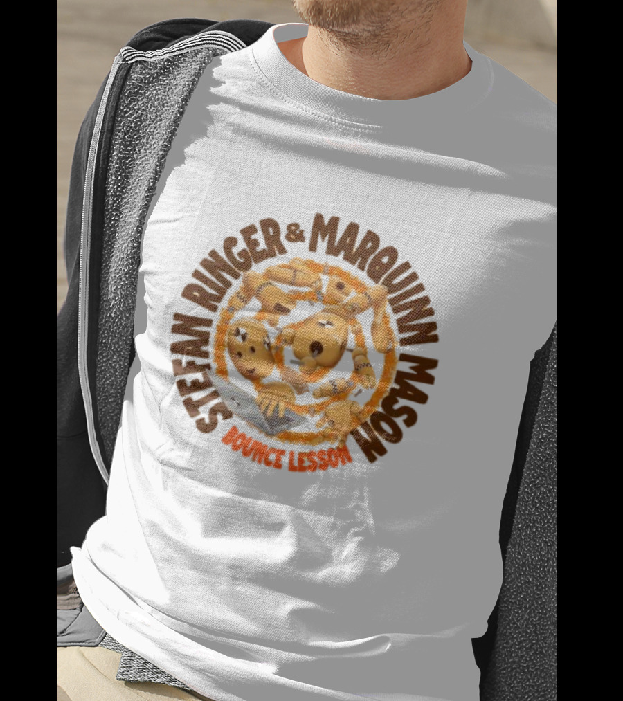 Stefan Ringer And Marquinn Mason Bounce Lesson Puppet Laptop Spiral T-Shirt