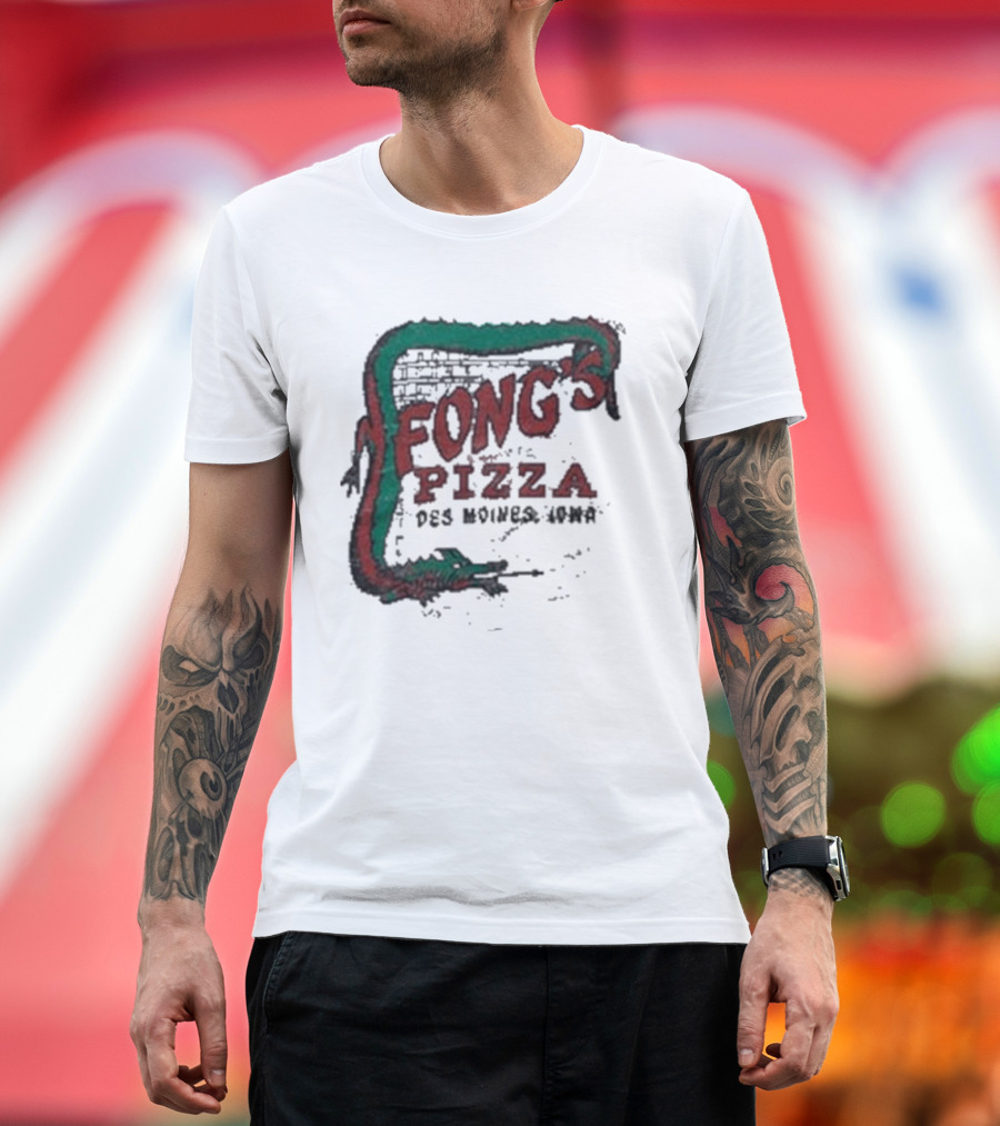 Fong's Pizza Des Moines Iowa Retro T-Shirt