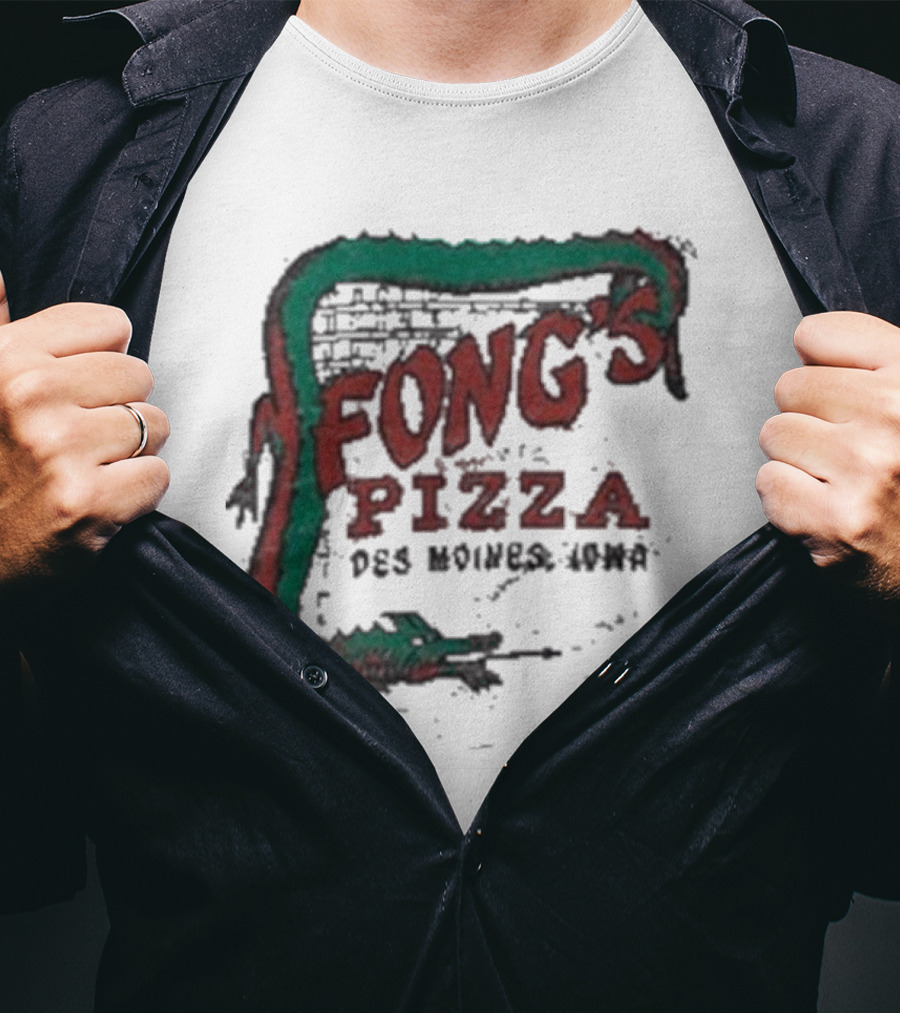 Fong's Pizza Des Moines Iowa Retro T-Shirt