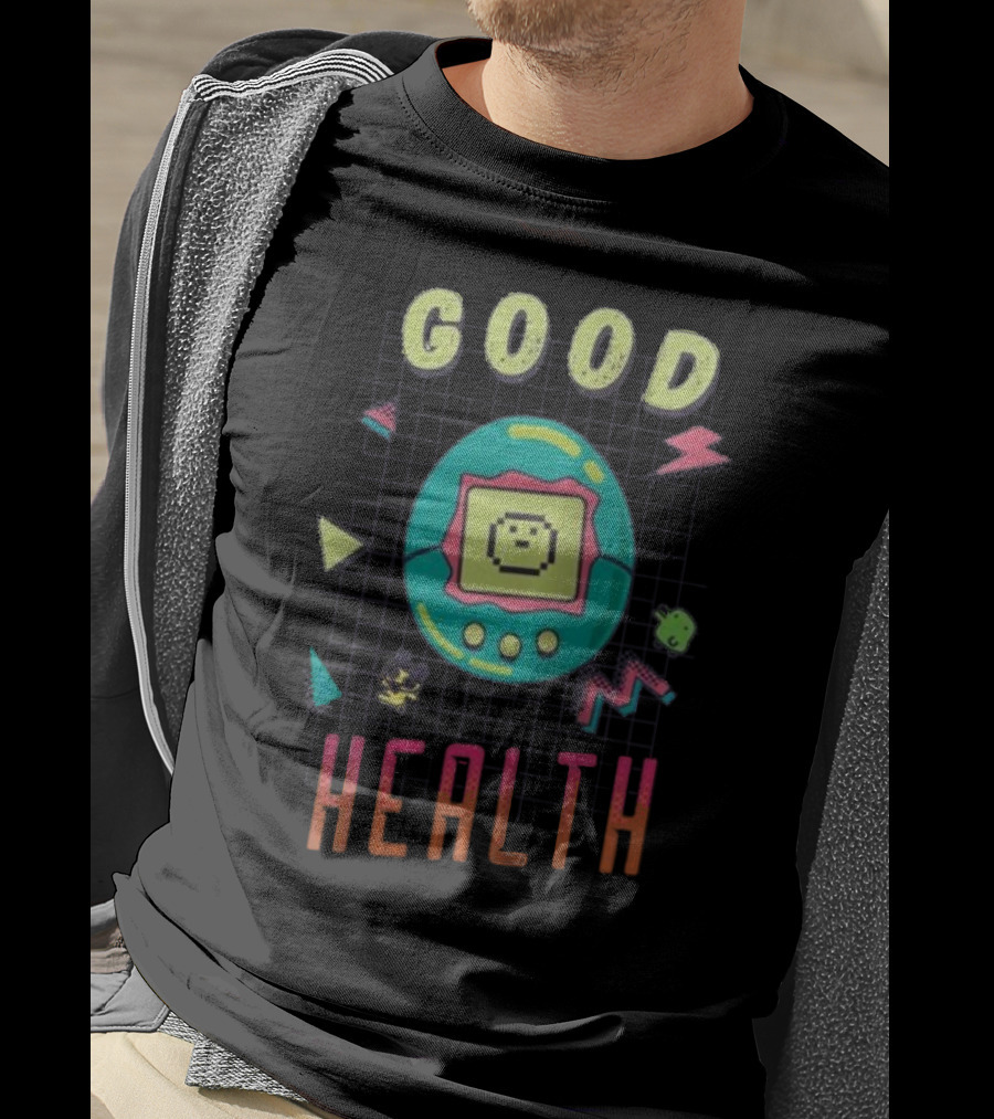 Good Health Tamagotchi Colorful Retro Bioworld T-Shirt