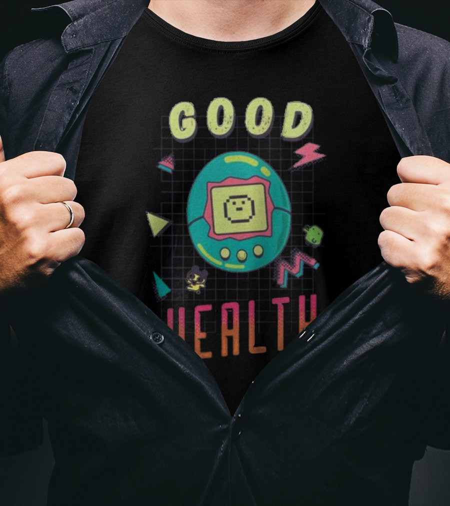 Good Health Tamagotchi Colorful Retro Bioworld T-Shirt
