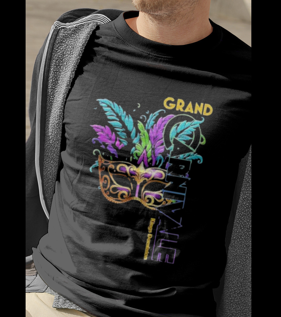 Grand Carnivale Kings Dominion Mask Feather T-Shirt
