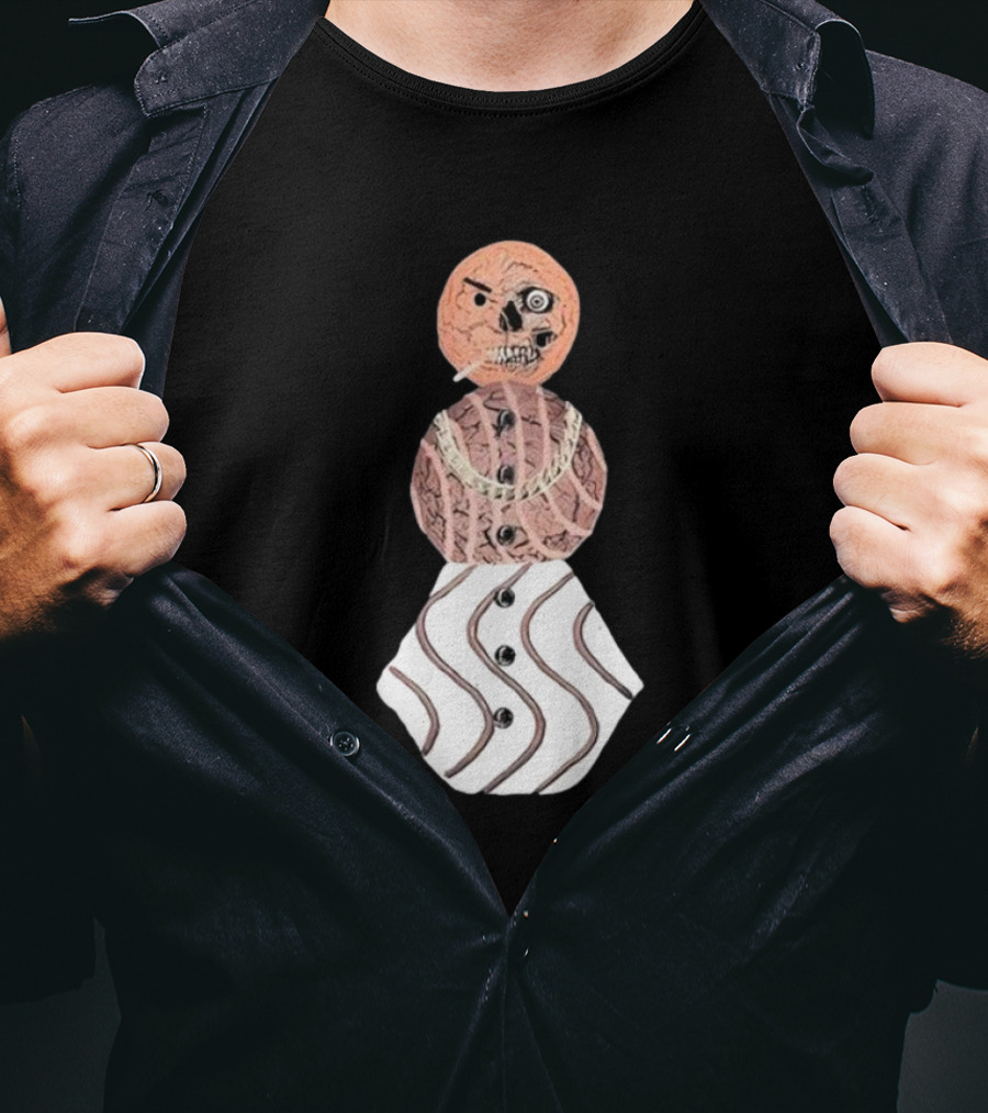 Halloween Snackman Cookie Skeleton Costume T-Shirt