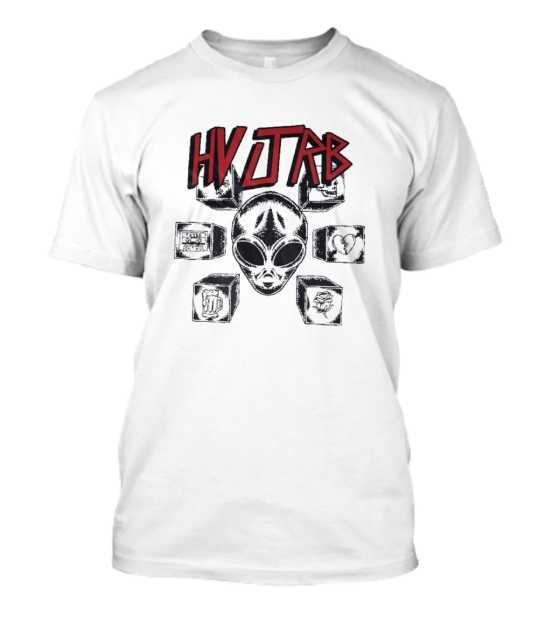 HVJTRB Tribal Slayer Heuvel White Kaos Pria Distro Cowok TSH T-Shirt