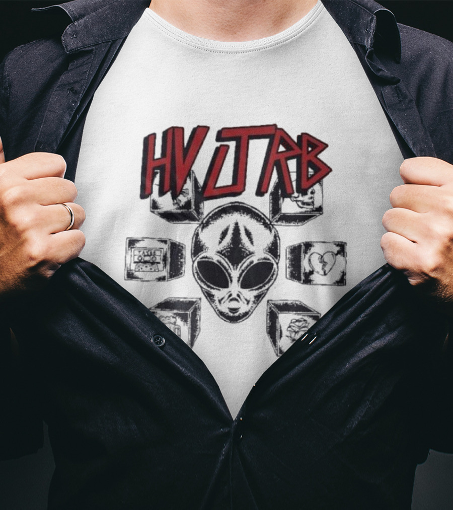 HVJTRB Tribal Slayer Heuvel White Kaos Pria Distro Cowok TSH T-Shirt