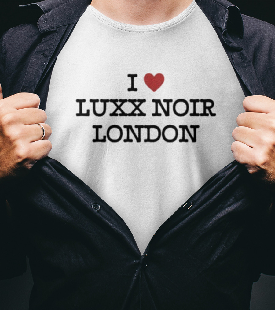 Luxx Noir London Fan Love Statement I Heart T-Shirt