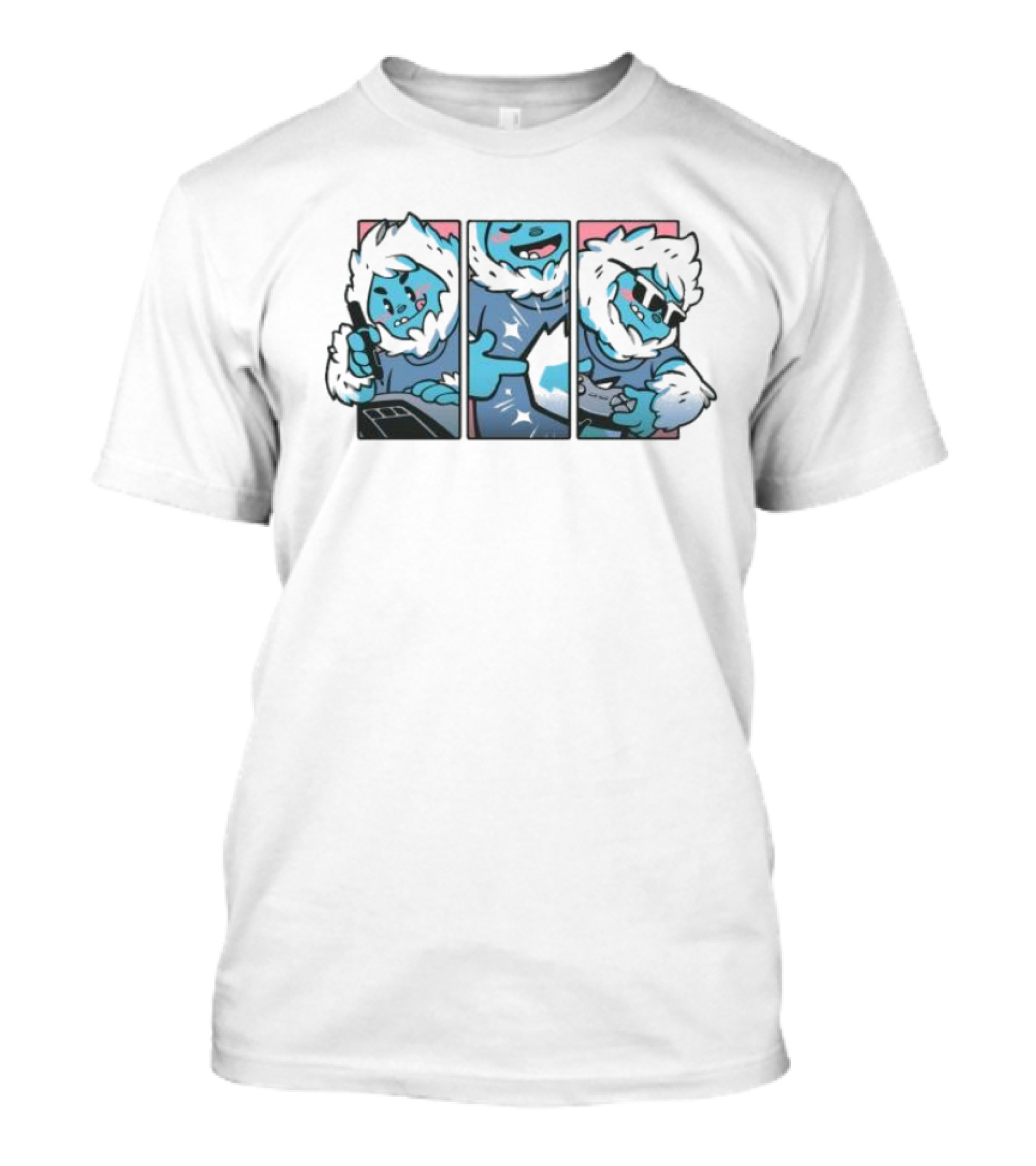 La Vie En Yetee Mikoto Gaming Comic Strip T-Shirt