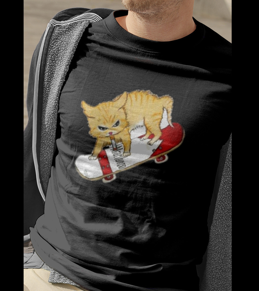 Lonely Kids Club Cig Cats Skateboarding Clarence Returns T-Shirt