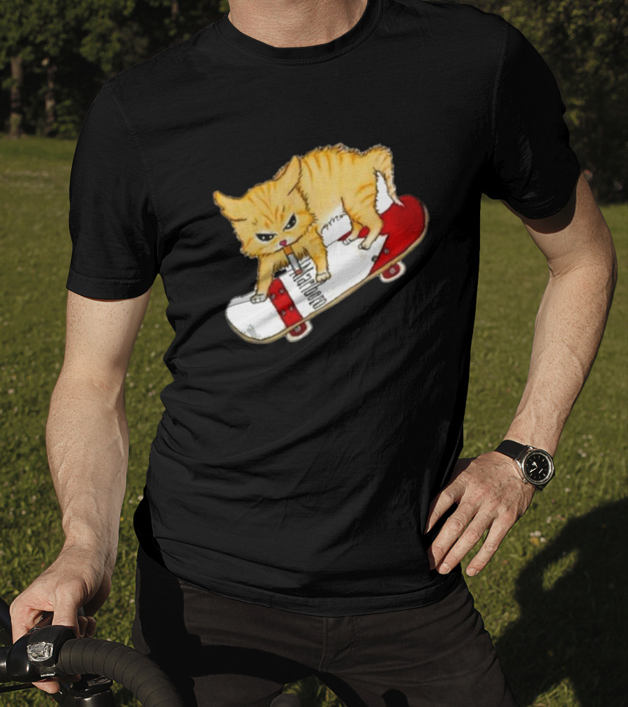 Lonely Kids Club Cig Cats Skateboarding Clarence Returns T-Shirt