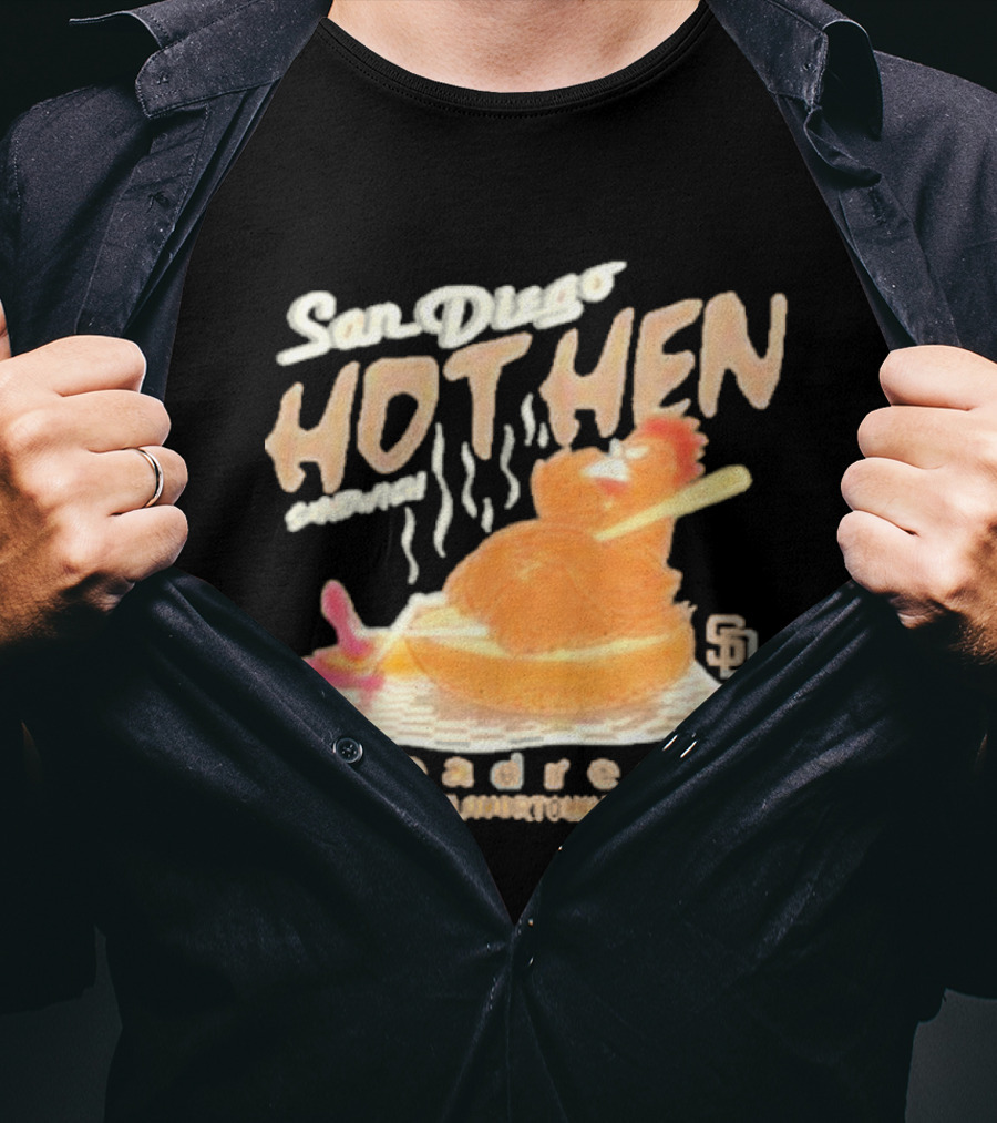 San Diego Hot Hen Sandwich Padres Flavortown MLB T-Shirt