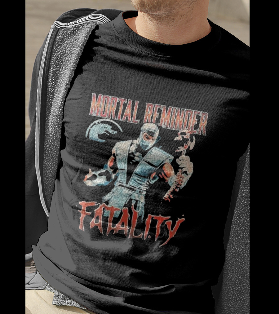 Mortal Reminder Fatality Ninja Skeleton Warrior T-Shirt