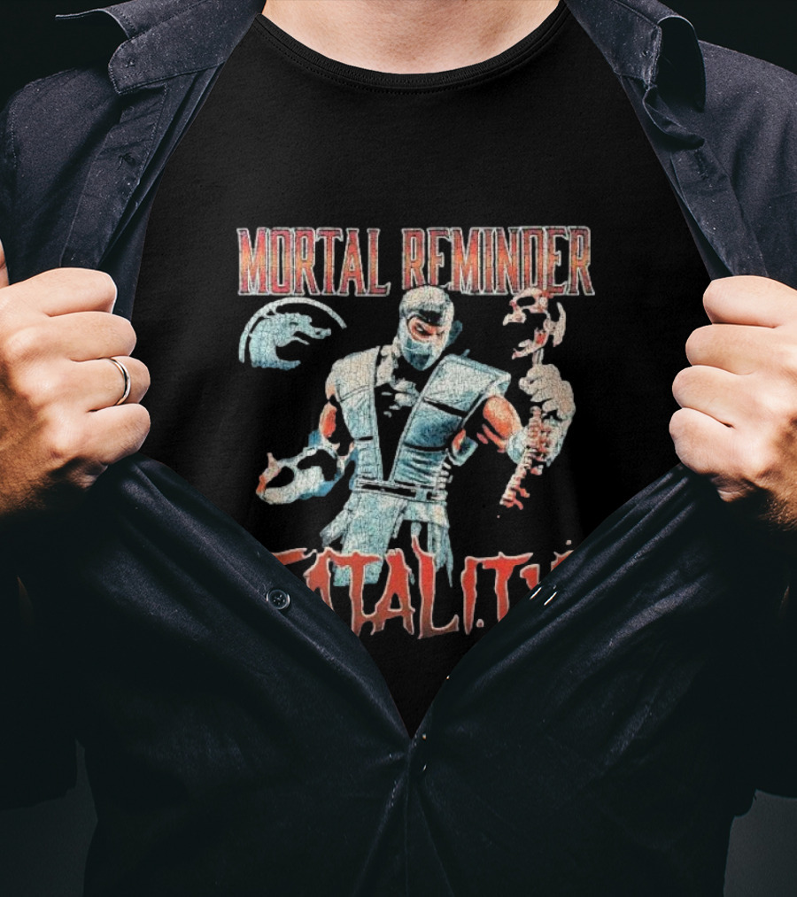 Mortal Reminder Fatality Ninja Skeleton Warrior T-Shirt