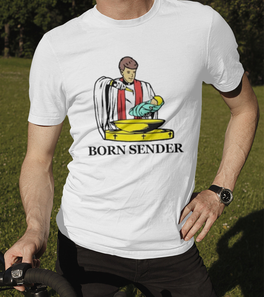 Nelk Boys Born Sender Baptism Priest And Baby T-Shirt