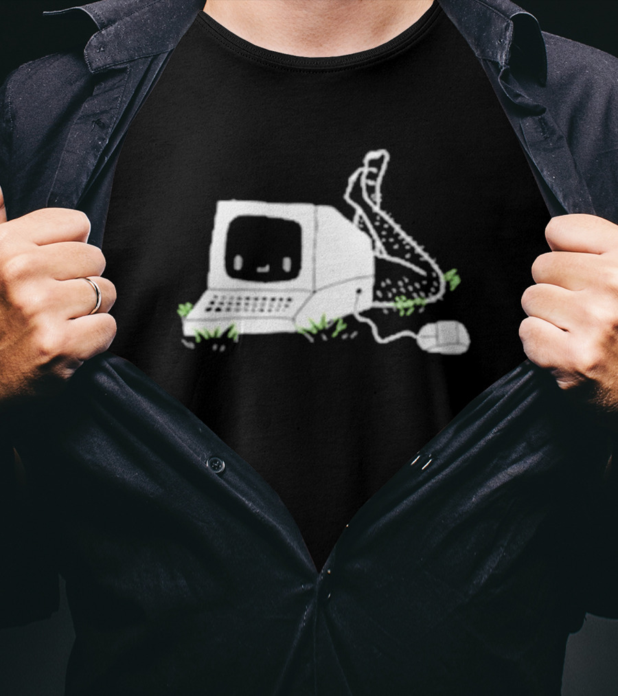 Smosh Chronically Offline Retro Computer Personification T-Shirt