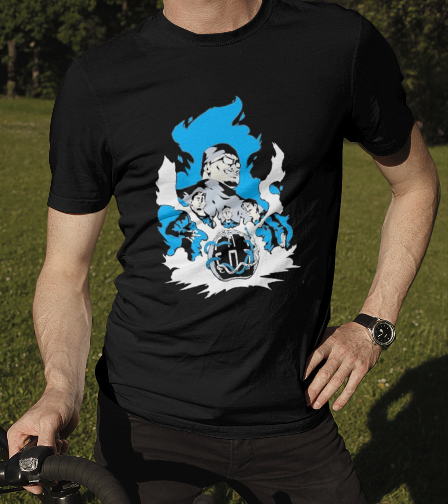 Mega64 Master Collection Featuring Iconic Characters And Explosive Blue T-Shirt