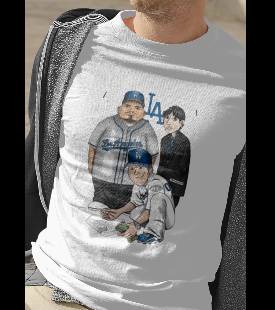 Elitelikethat Life's A Gamble Los Angeles Baseball Characters T-Shirt