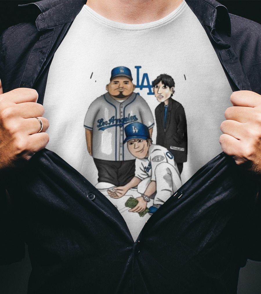 Elitelikethat Life's A Gamble Los Angeles Baseball Characters T-Shirt
