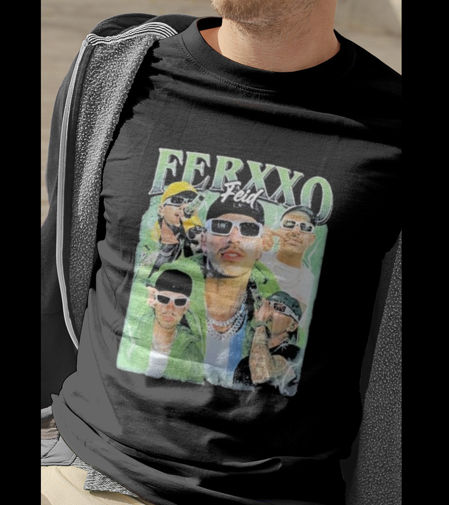 FERXXO Feid Green Style Collage T-Shirt