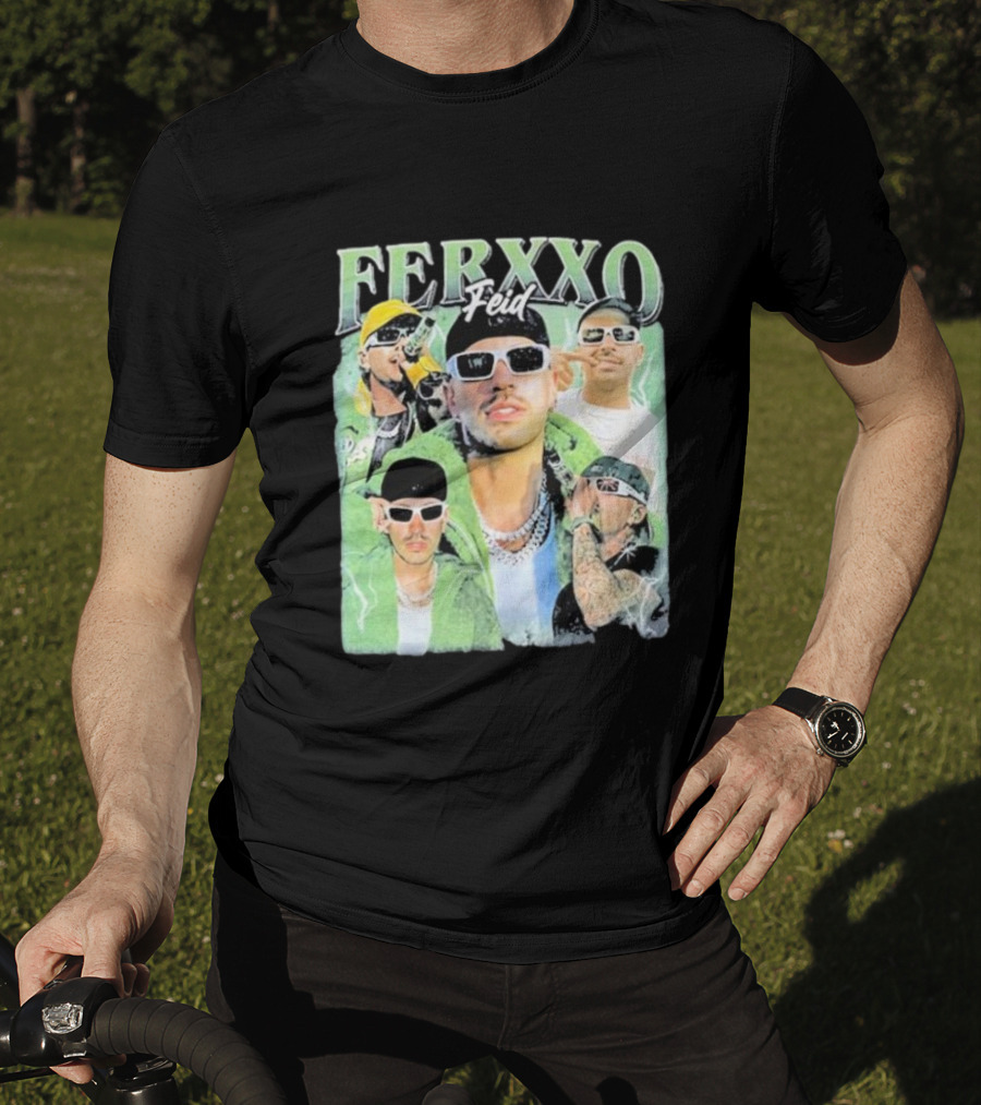 FERXXO Feid Green Style Collage T-Shirt