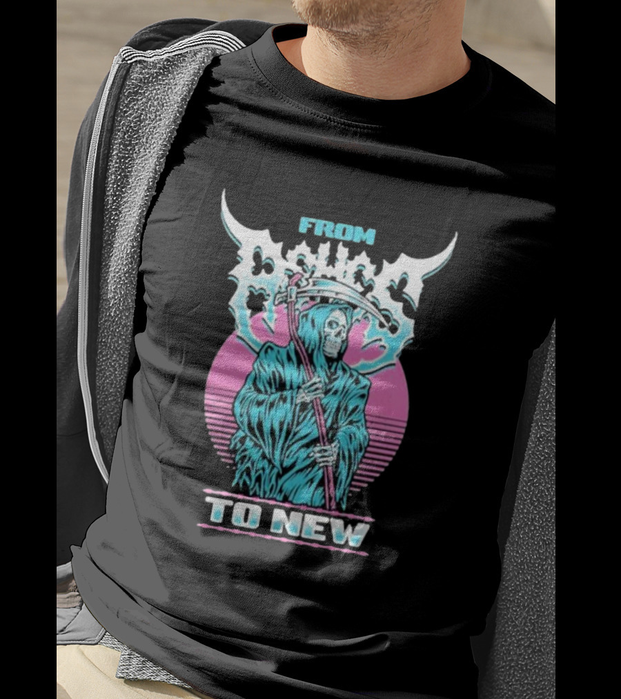 From Ashes To New Rad Reaper Retro Skull T-Shirt