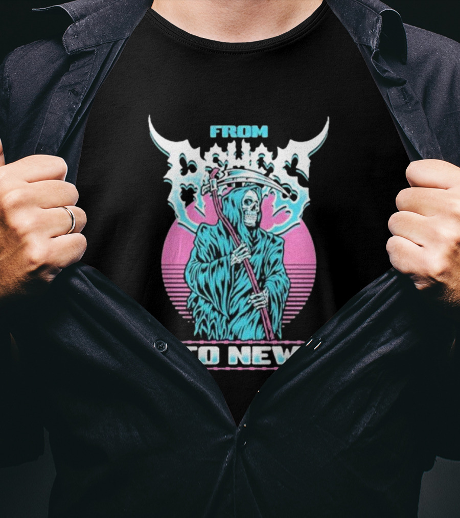 From Ashes To New Rad Reaper Retro Skull T-Shirt