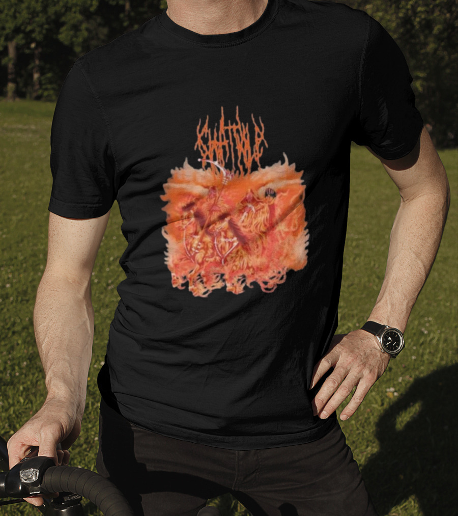 Chat Pile Fiery Orange Gothic Inferno T-Shirt