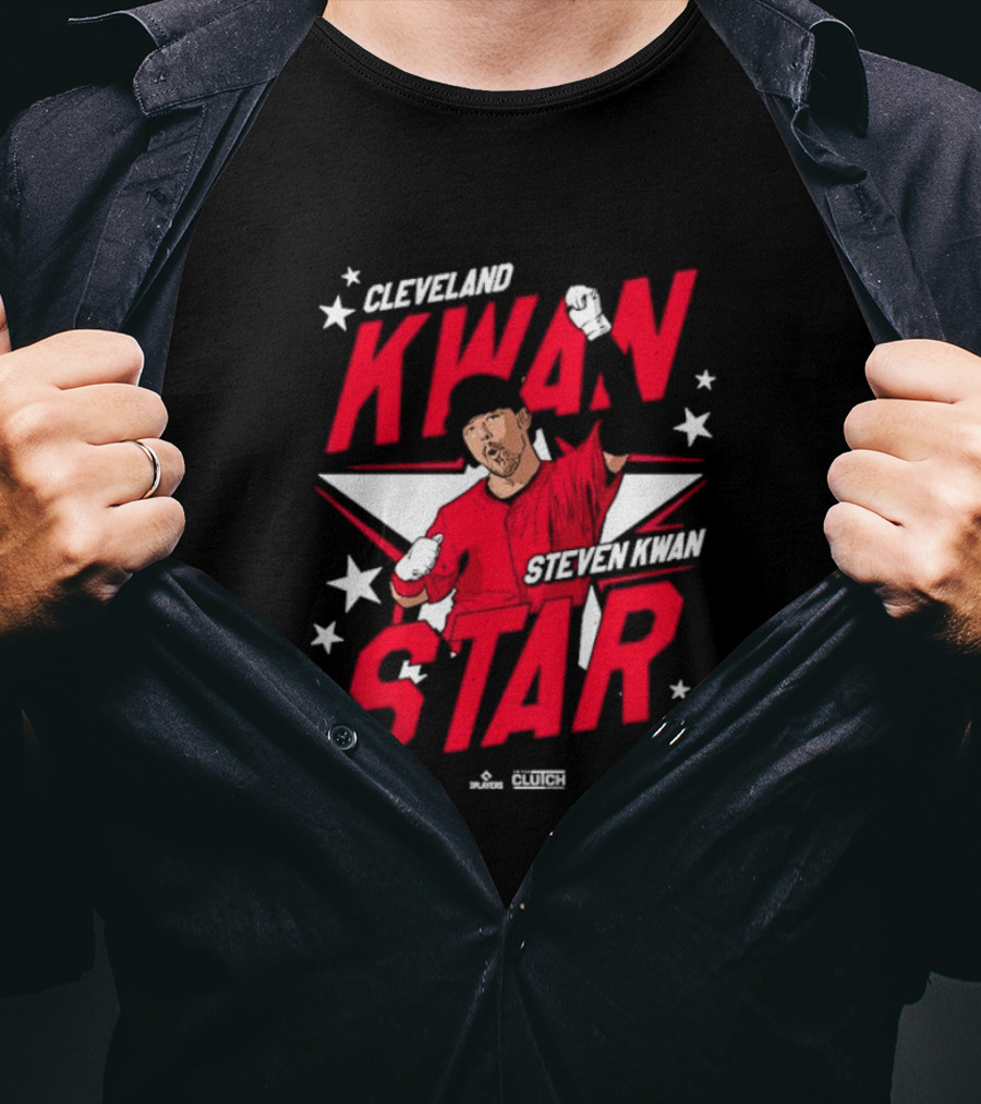 Cleveland Kwan Steven Kwan Star Baseball Clutch Olympics T-Shirt