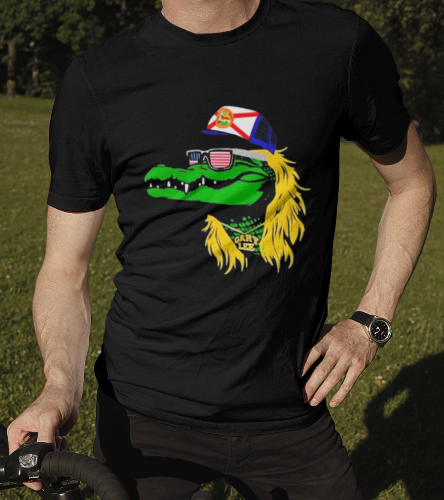 Conservativeant Wearing Gary Lee Gator With Trucker Hat And Sunglasses T-Shirt