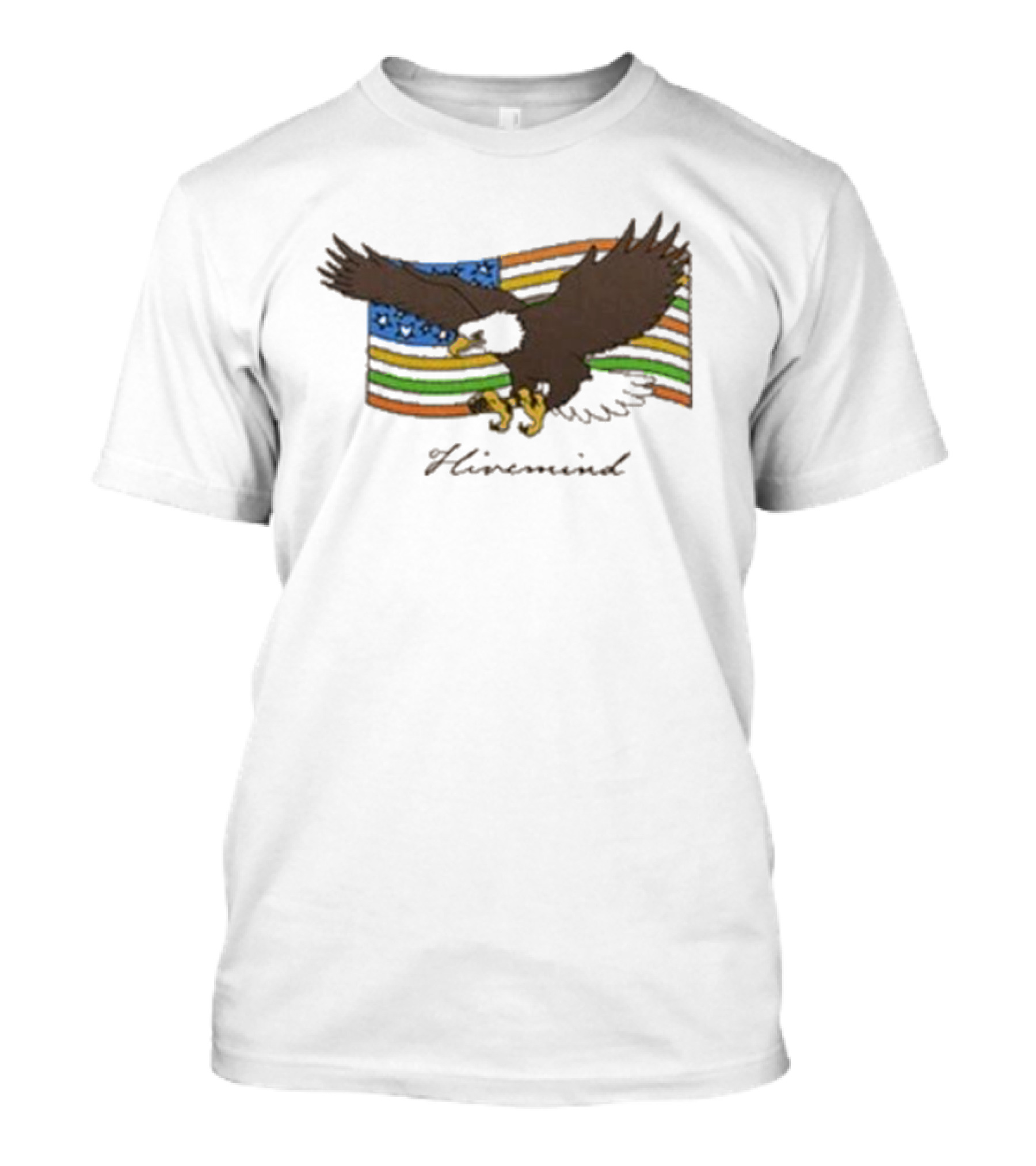 Copes Hivemind Flag Eagle On Colorful T-Shirt
