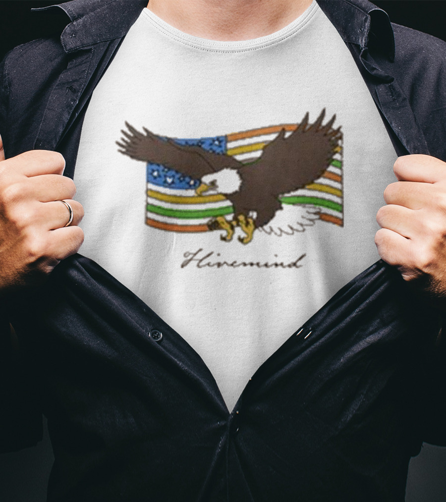 Copes Hivemind Flag Eagle On Colorful T-Shirt