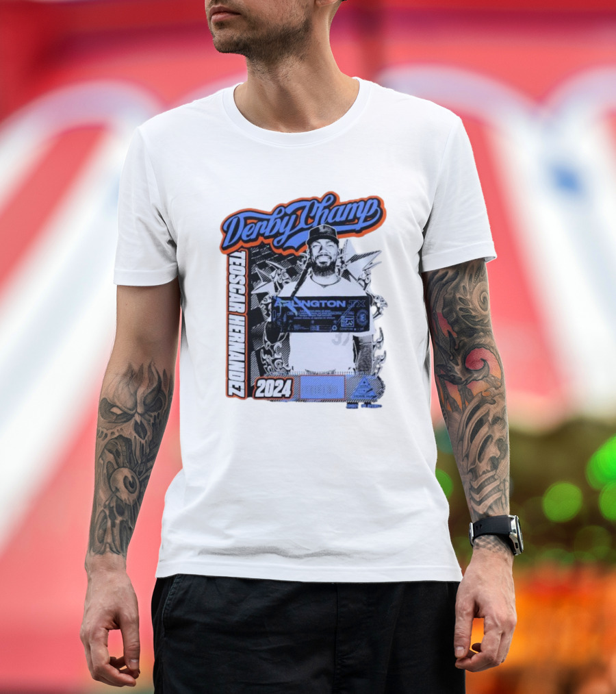 Derby Champ Teoscar Hernandez Arlington TX 2024 Baseball T-Shirt