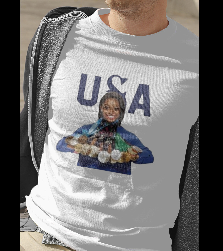 USA Simone Biles Paris Medals T-Shirt