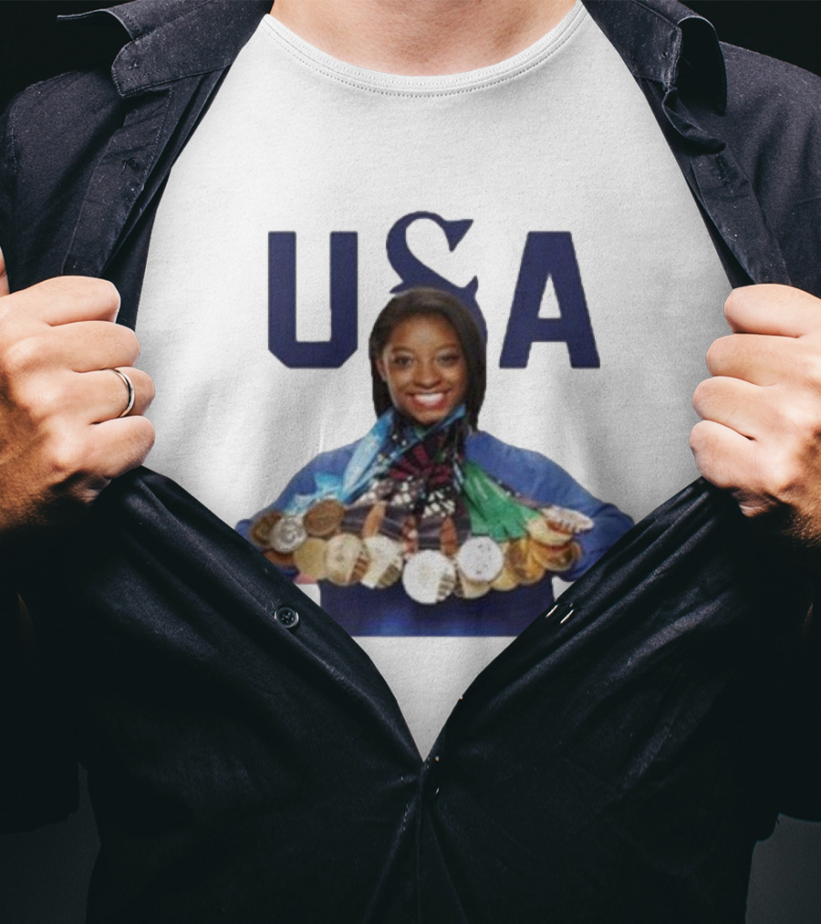 USA Simone Biles Paris Medals T-Shirt