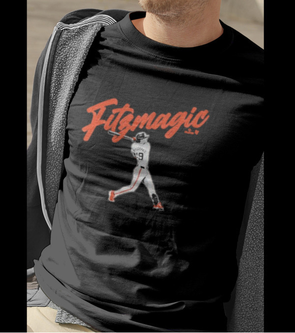 Fitzmagic Tyler Fitzgerald 49 Baseball Swing T-Shirt