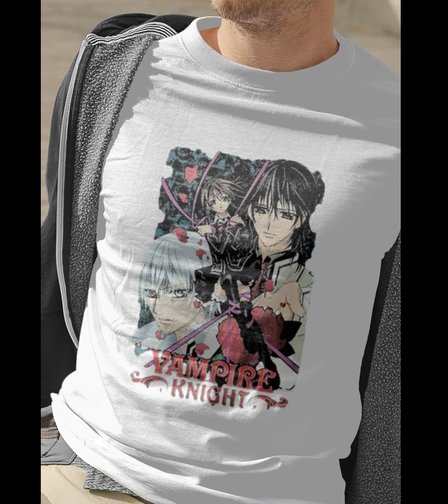 Vampire Knight Lovers Anime Characters Roses And Hearts T-Shirt