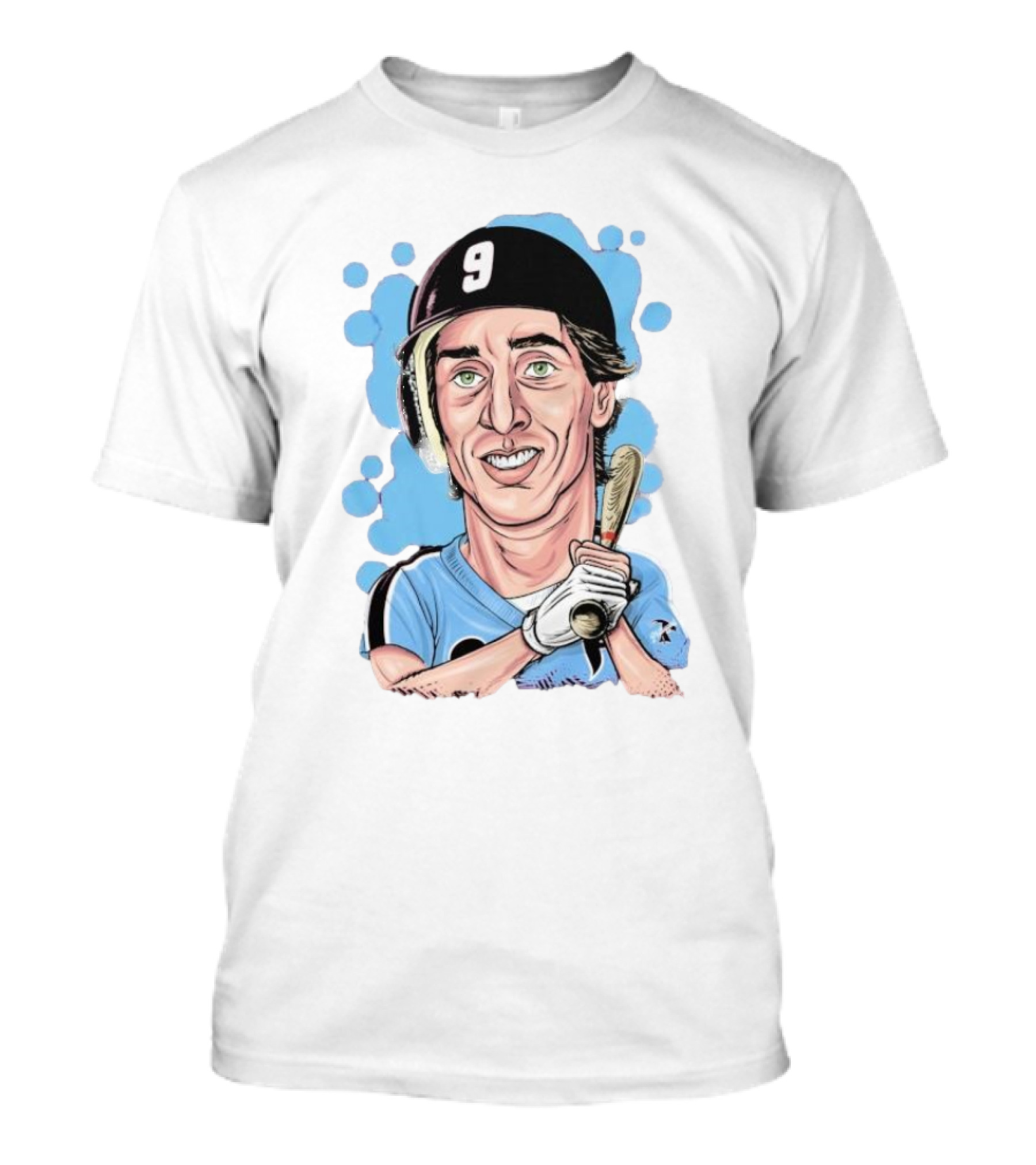 Von Hayes Goat Philadelphia Phillies Baseball Number 9 Cartoon T-Shirt