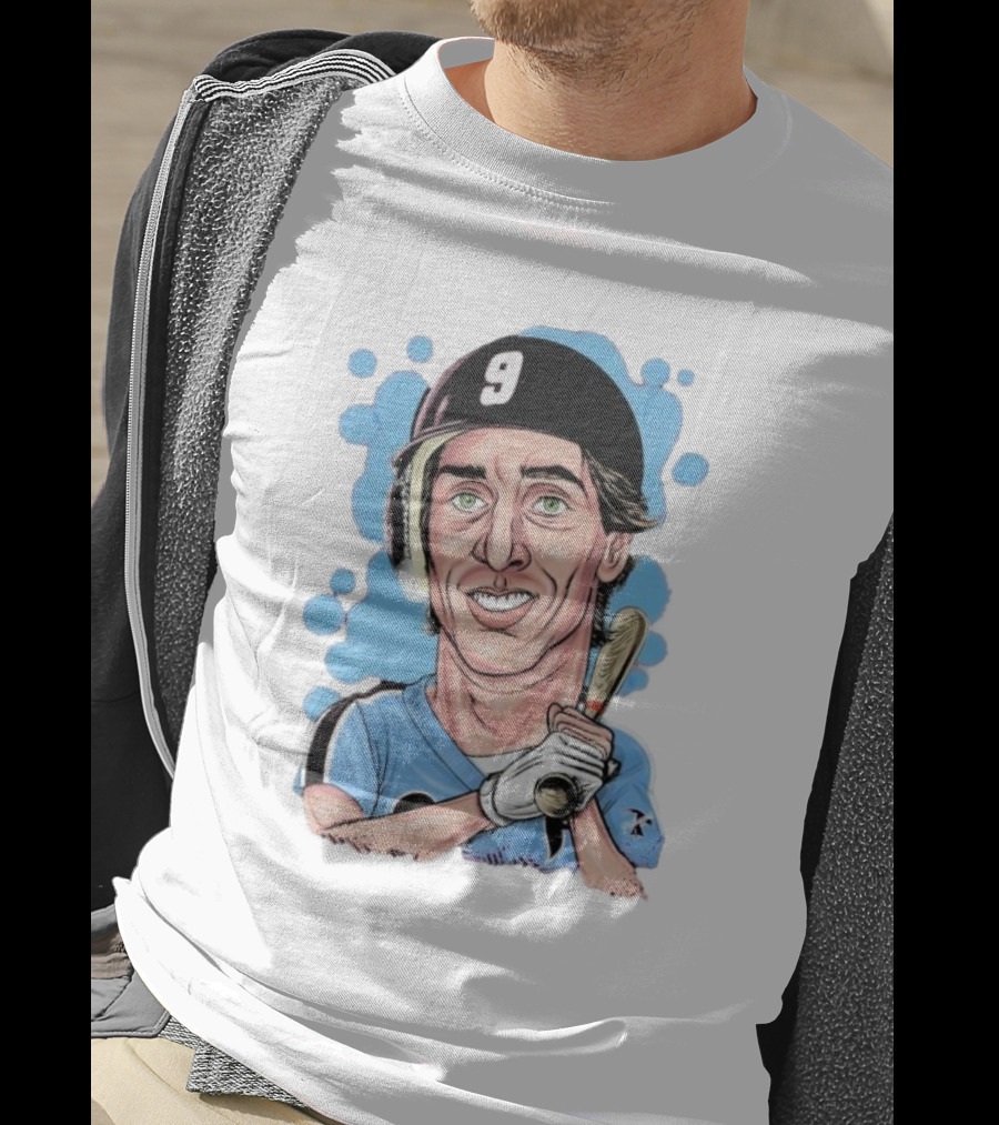 Von Hayes Goat Philadelphia Phillies Baseball Number 9 Cartoon T-Shirt