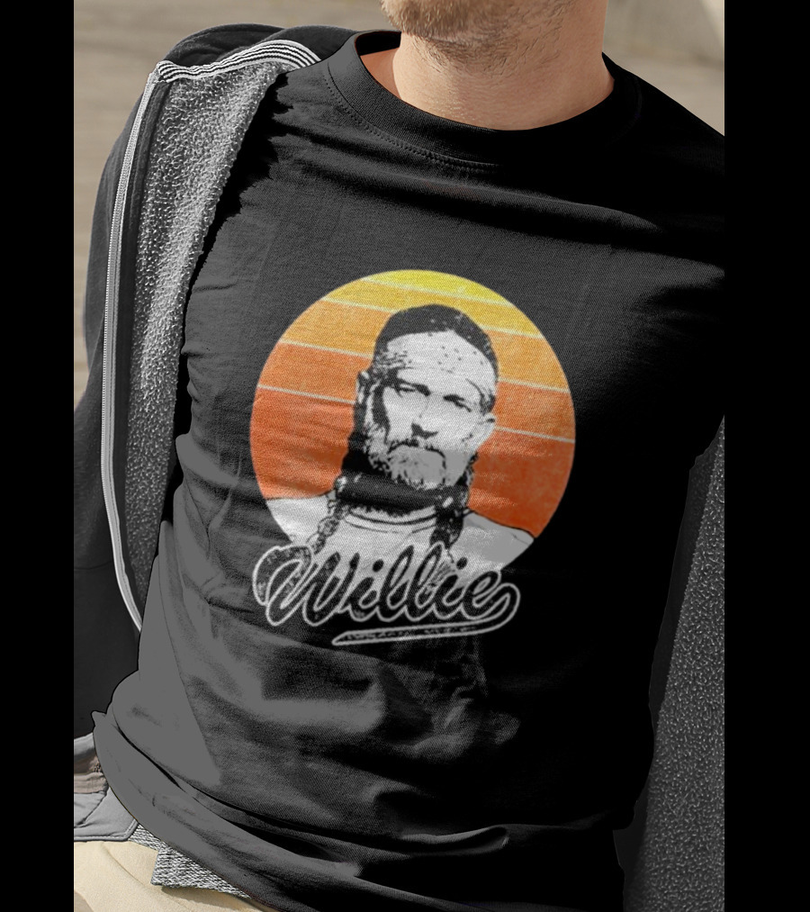 Willie Nelson Vintage Sunset Circle T-Shirt