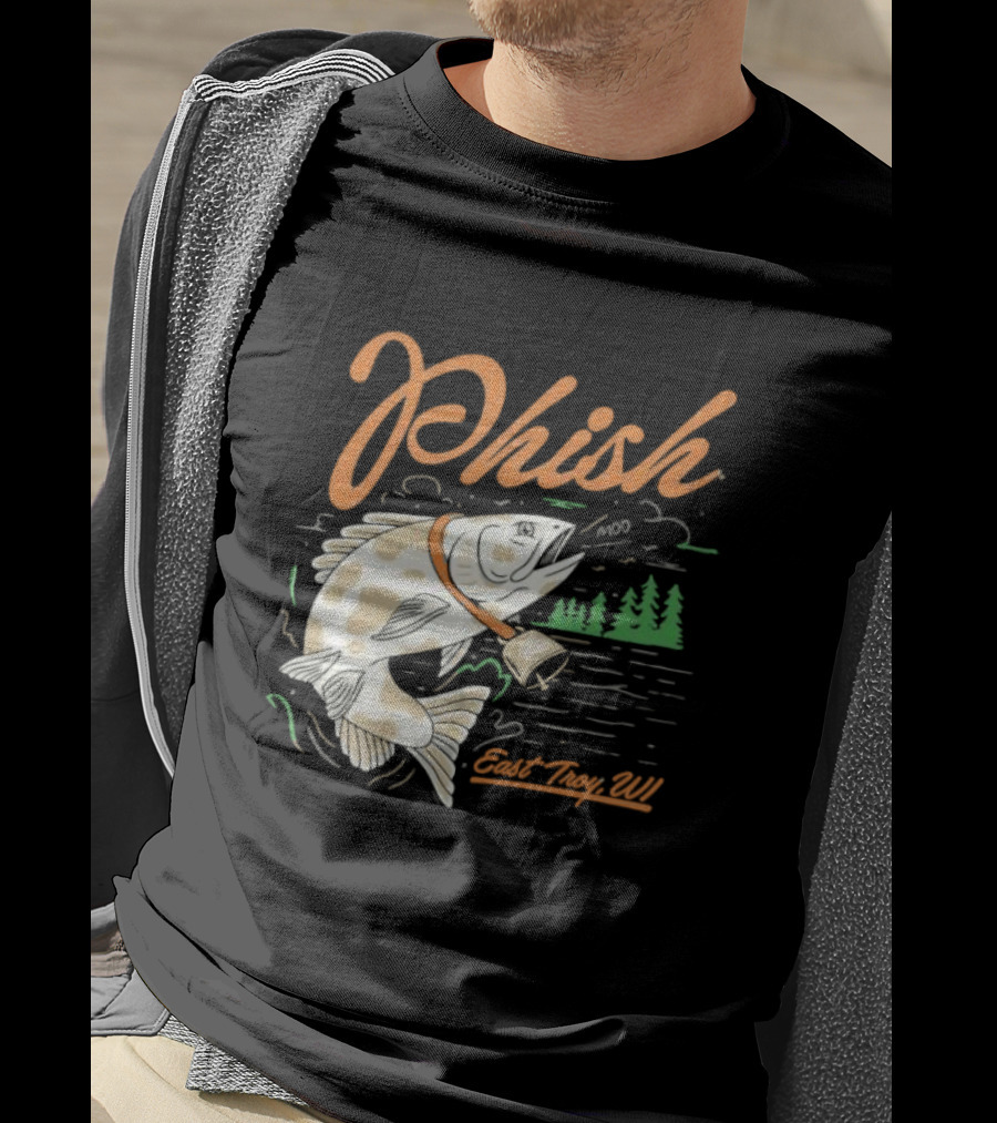 Phish East Troy WI Moo Fish July T-Shirt