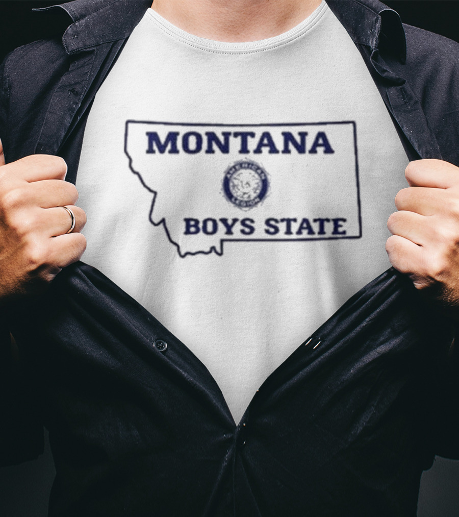 Ron Filipkowski Montana Boys State Seal Map T-Shirt