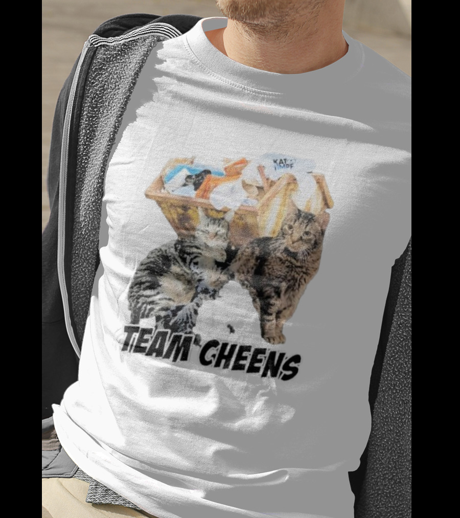 Kat Timpf Team Cheens Dumpster Cats T-Shirt