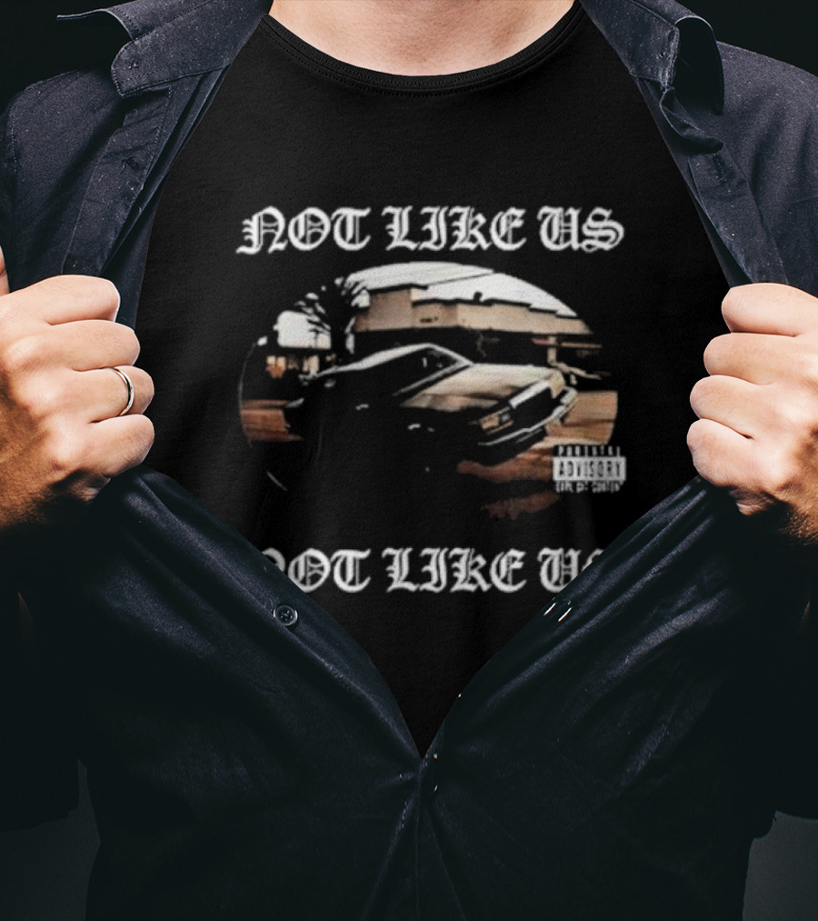 Not Like Us Kendrick Lamar Car Graphic Scene T-Shirt