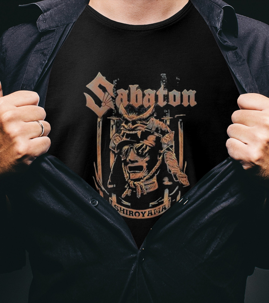 Sabaton Shiroyama Samurai Warrior Helmet Shield T-Shirt
