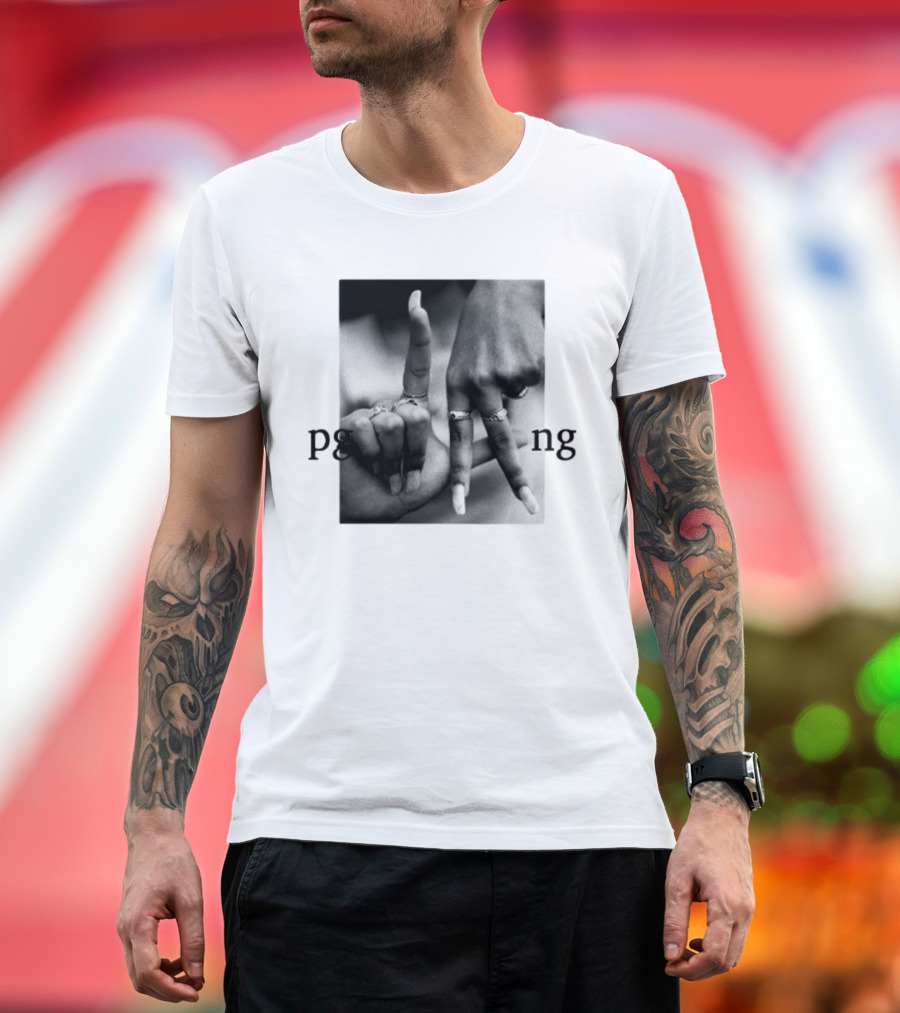 Savannah James pgLang Inspired Hand Sign Motif T-Shirt