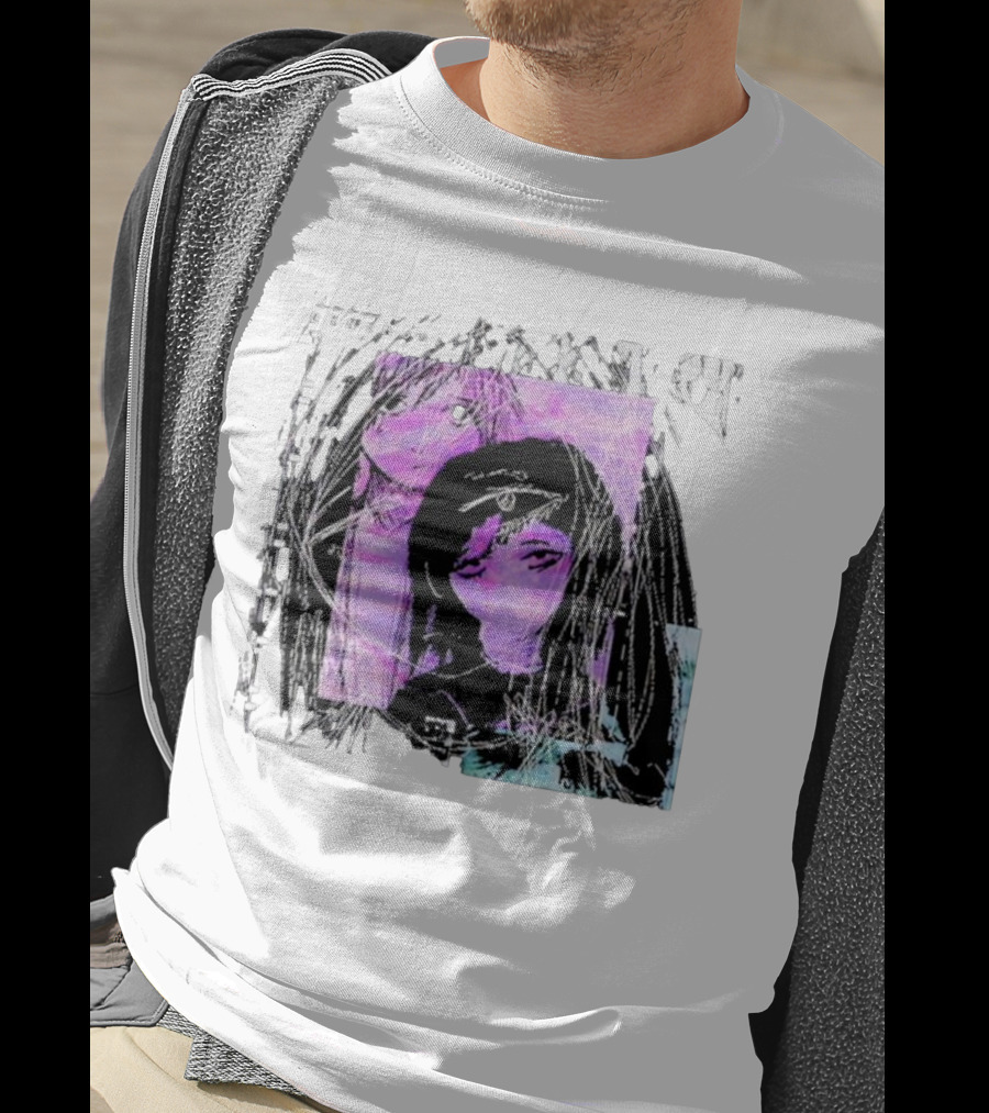 Cynthoni Sewerslvt Anime Aesthetic Purple Glitch T-Shirt