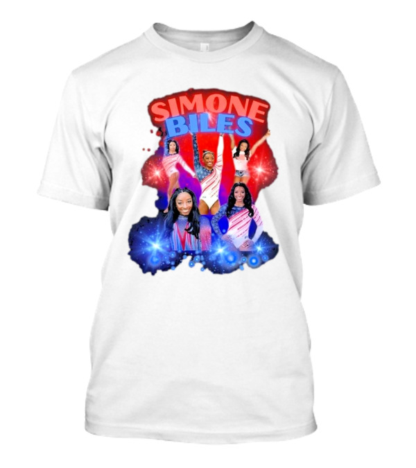 Simone Biles Paris Olympics 2024 USA Gymnastics Melanin Vibes Black Girl Magic African American Gymnast T-Shirt