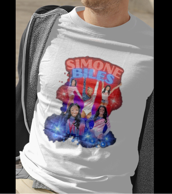 Simone Biles Paris Olympics 2024 USA Gymnastics Melanin Vibes Black Girl Magic African American Gymnast T-Shirt
