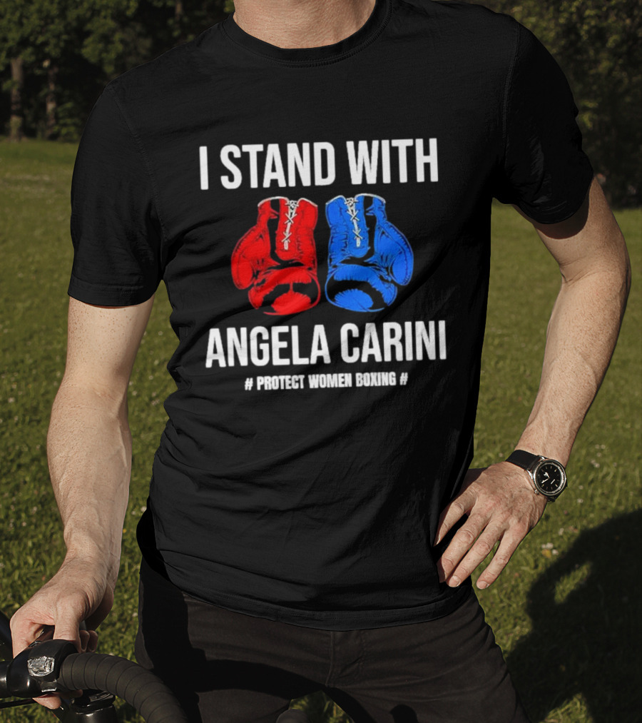 I Stand With Angela Carini Protect Women Boxing T-Shirt