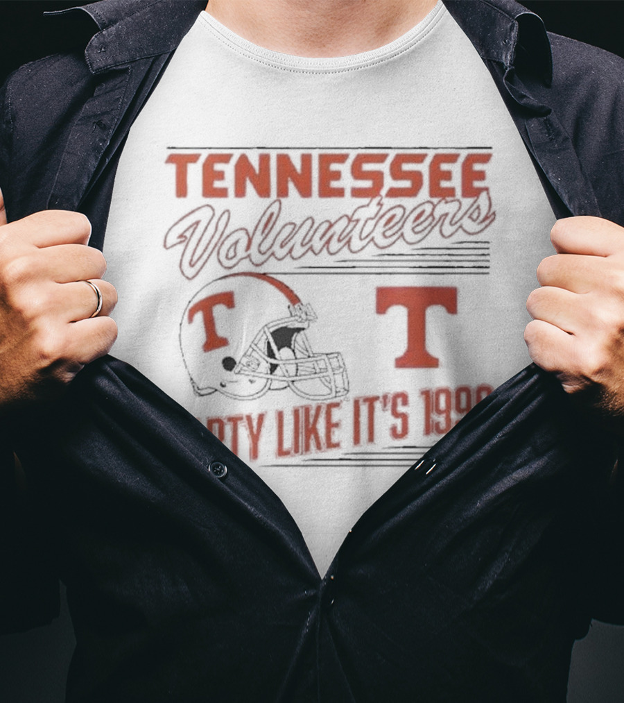Tennessee Volunteers Football Helmet Party Like It's 1998 T-Shirt